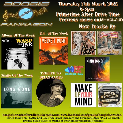 Boogie Fanwagon Thursday 13th March 2025