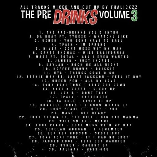 thaLiCKzz - The Pre Drinks Volume 3