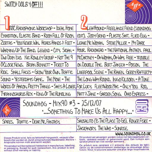Soundhog - Mix90 #3 (25th December, 2007)