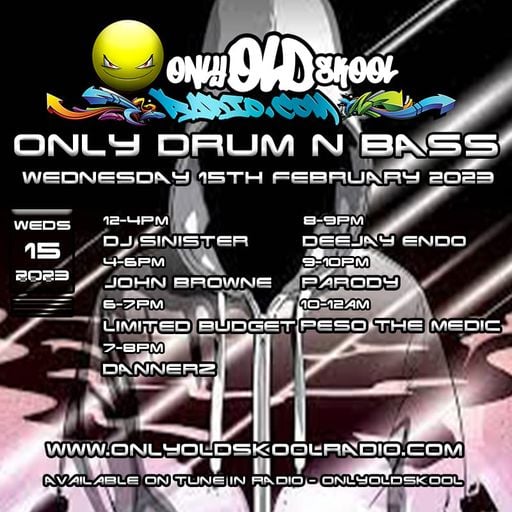 Dj-Sinister - Live on Only Old Skool Radio - 15-02-2023
