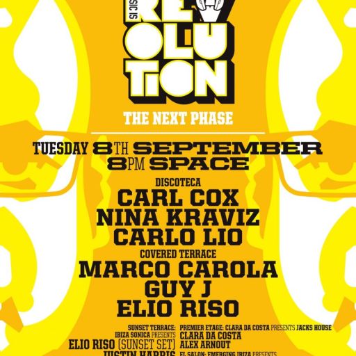ELIO RISO - LIVE FROM CARL COX MUSIC IS REVOLUTION AT SPACE IBIZA - 8TH SEPTEMBER 2015 - IBIZA SONIC