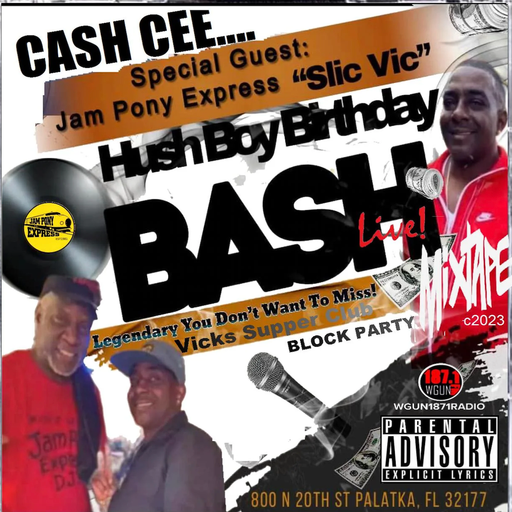 JPE 2023 - Hush Boy Bday Bash LIVE: Palatka Block Party & Vick's Supper Club