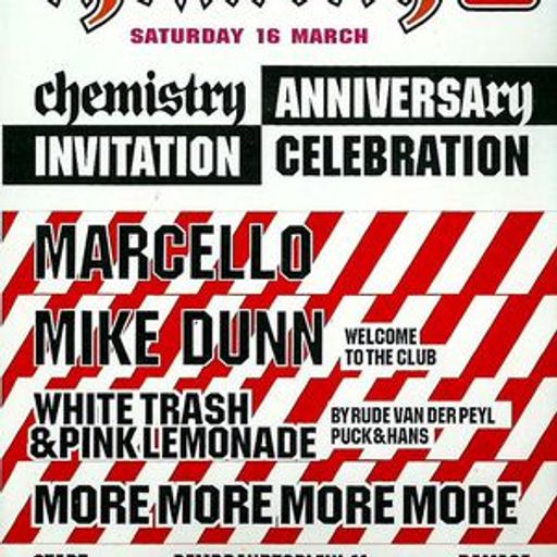 Marcello & Mike Dunn at "1 Year Chemistry" @ E-Theatre (Amsterdam - NL) - 16 March 1996