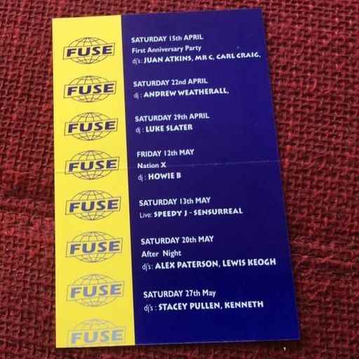 Carl Craig at "First Anniversary Party" @ Fuse (Brussels - Belgium) - 15 April 1995