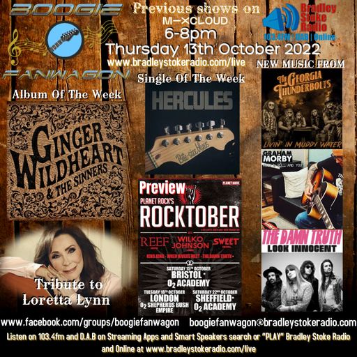 Boogie Fanwagon 13th October 2022