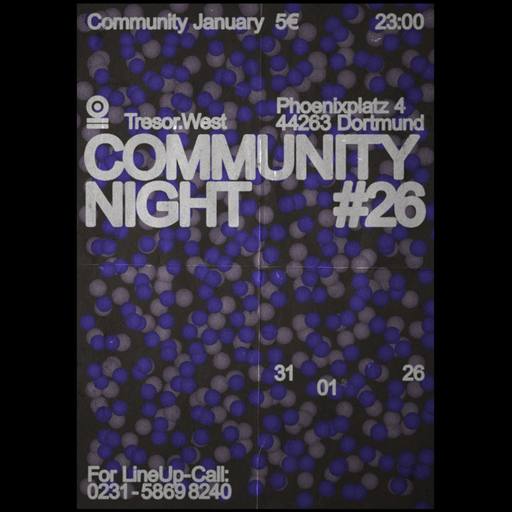 suworowa at "Community Night #26" @ Tresor.West (Dortmund-Germany) - 31 January 2026