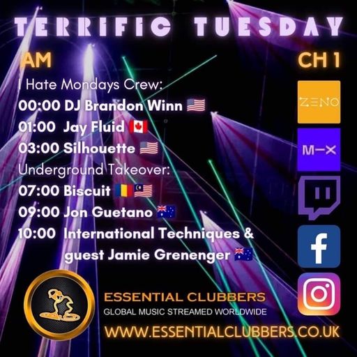 Biscuit-Underground Takeover Tuesday- Drum and Bass-Live on Essential Clubbers Radio 20.09.2022