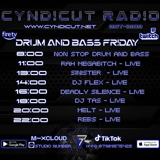 Dj-Sinister - Live On Cyndicut Radio - 16-08-2024