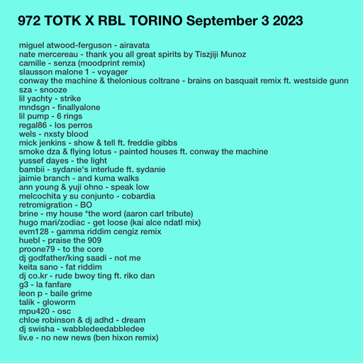 972 NEW LIV.E | MIGUEL ATWOOD-FERGUSON | DJ ADHD | RETROMIGRATION | JAIMIE BRANCH | MICK JENKINS