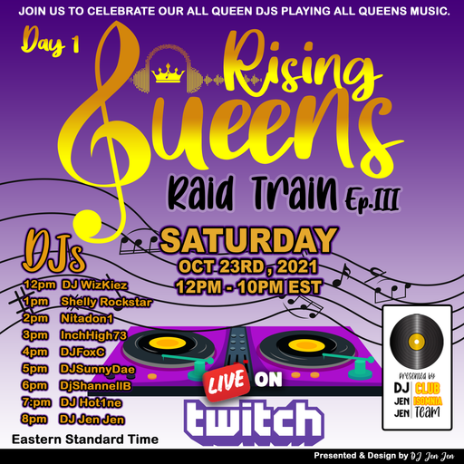 Rising Queens Raid Train 23rd October 2021 hosted by DJJenJen