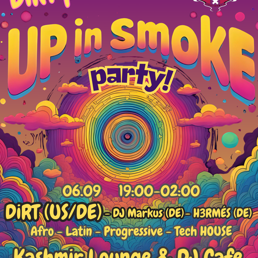 DiRT presents Up In Smoke Party @ Kashmir Lounge (nl), DJ Markus and H3RMES