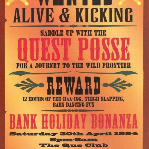 DJ Nexus - Quest 'Wild Frontier' - Que Club, Birmingham - 30.4.94