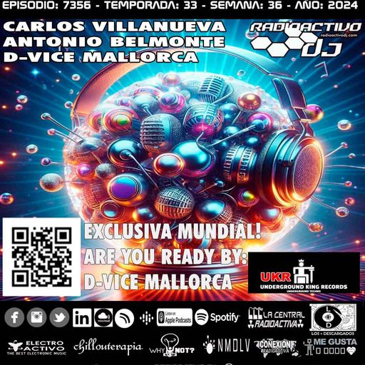 Radioactivo DJ 36-2024 Carlos Villanueva, Antonio Belmonte & D-Vice Mallorca
