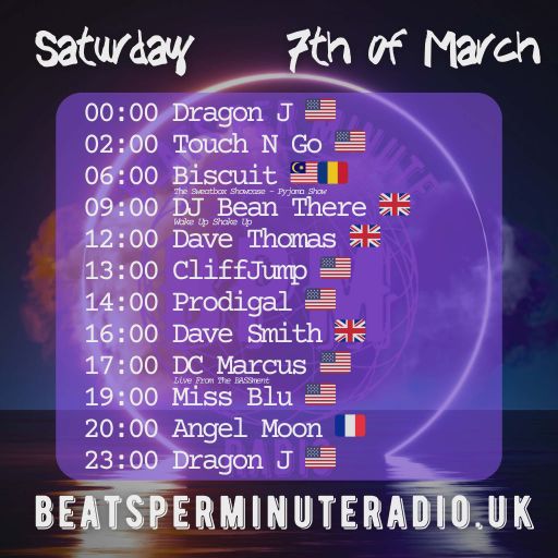 Biscuit-Saturday Pajama Show-9th DJ Anniversary Special-Live on Beats Per Minute Radio 7.3.2026