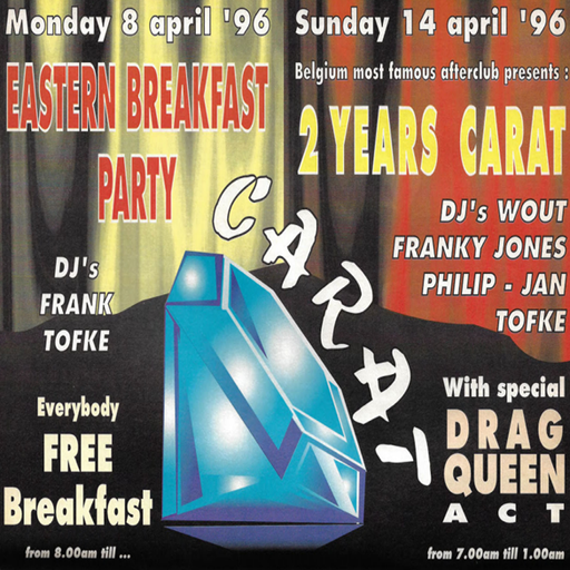 Jan at "2 Years Celebration" @ Carat (Grobbendonk-Belgium) - 14 April 1996