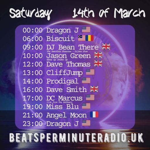 Biscuit-Saturday Pajama Show- Live on Beats Per Minute Radio 14.3.2026