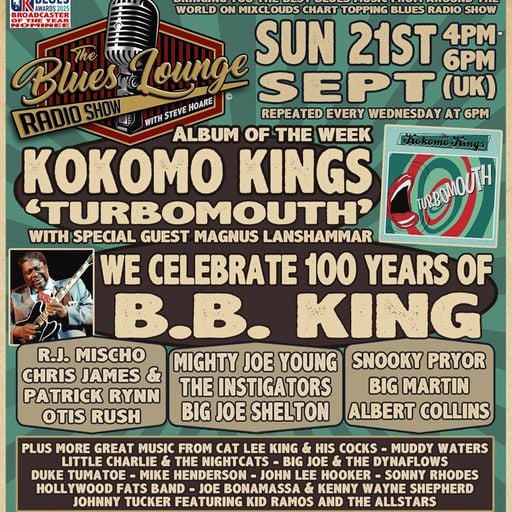 The Blues Lounge 21st Sept 2025 Album of the Week The Kokomo Kings Turbomouth