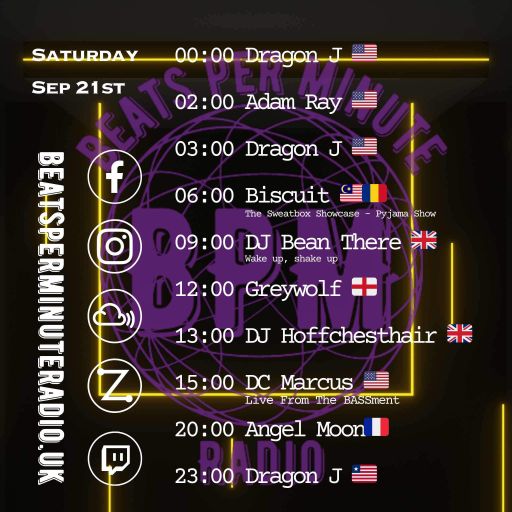 Biscuit- Saturday Pajama Show- Live on Beats Per Minute Radio 21.9.2024