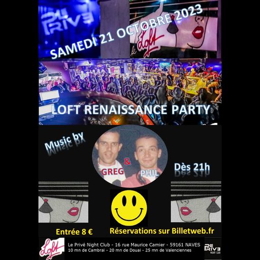 Greg & Philippe at "Loft Renaissance Party" @ Le Privé Nightclub (Naves-France) - 21 October 2023