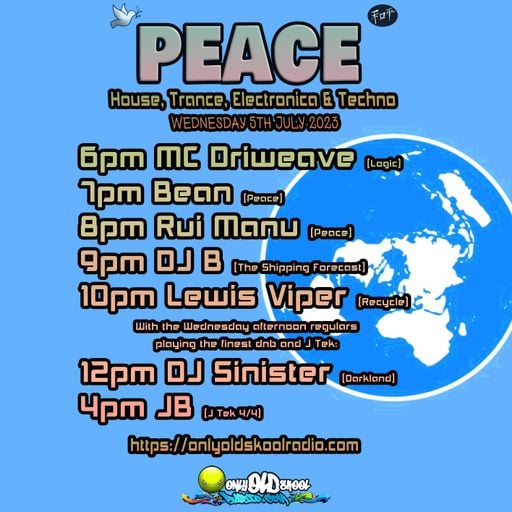 Dj-Sinister - Live on Only Old Skool Radio - 05-07-2023