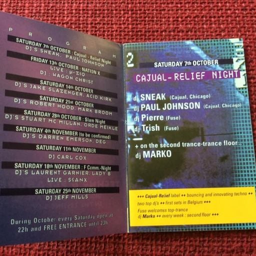 Pierre at "Slam Night" @ Fuse (Brussels - Belgium) - 28 October 1995