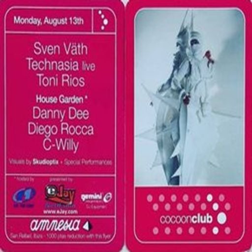 Toni Rios at "Cocoon Club" @ Amnesia (San Rafael - Ibiza) - 13 August 2001