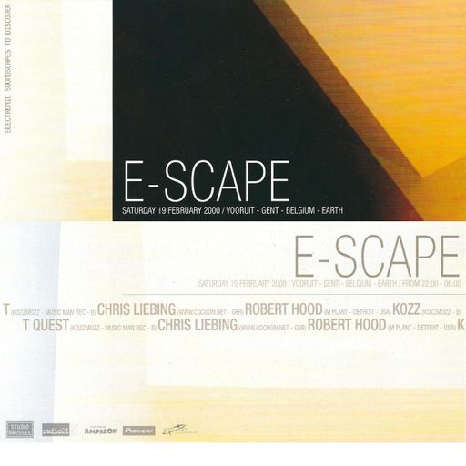 Robert Hood at "E-Scape" @ Vooruit (Gent - Belgium) - 19 February 2000