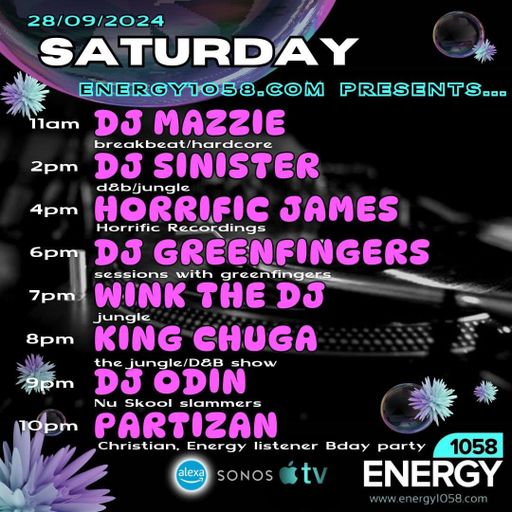 Dj-Sinister - Live On Energy1058 - 28-09-2024