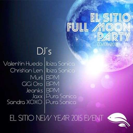 SANDRA XOXO - FULL MOON PARTY - EL SITIO DE PLAYA VENAO - 3 / 1 / 2015
