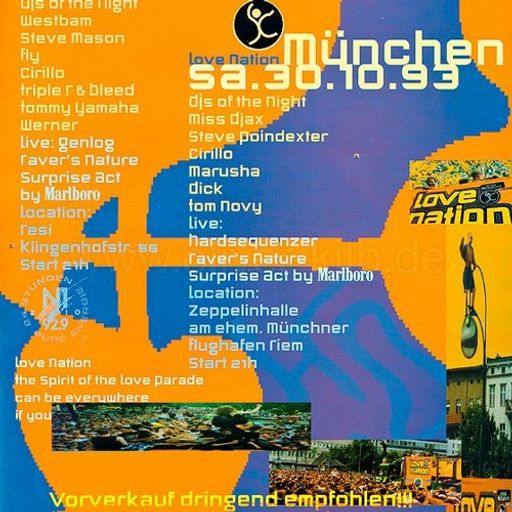 Steve Pointdexter at "Love Nation" @ Zeppelinhalle (München-Germany) - 30 October 1993