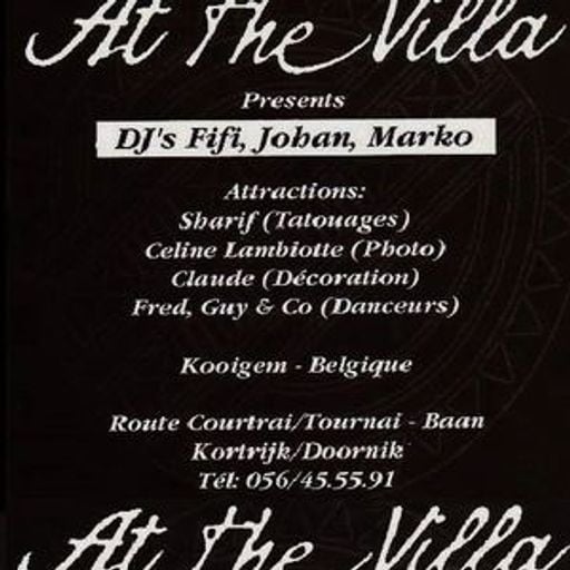 Resident DJ Team at At The Villa (Kooigem - Belgium) - 14 November 1992