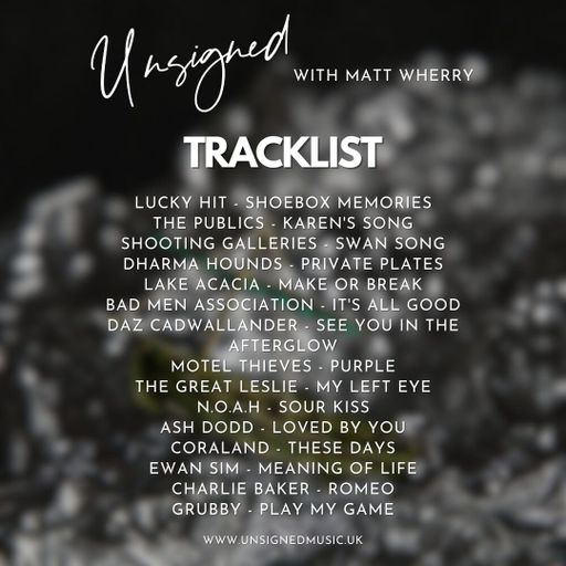Unsigned with Matt Wherry - Friday 11th August 2023