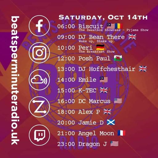 Biscuit-Saturday Pajama Show -The Electricity Cut Mix-Live on Beats Per Minute Radio 14.11.2023