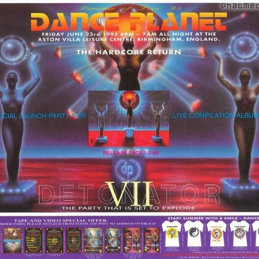 XTC B2B Marcus & Mastervibe - Dance Planet 'Detonator 7' - Aston Villa Leisure Centre - 23.6.95