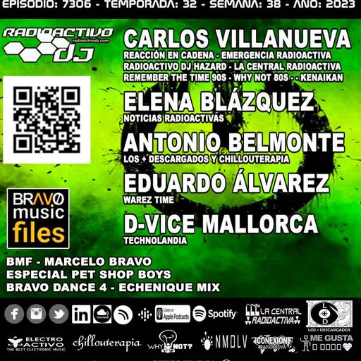 Radioactivo DJ 38-2023 Carlos Villanueva, Elena Blázquez, A. Belmonte, E. Álvarez, D-Vice & M. Bravo