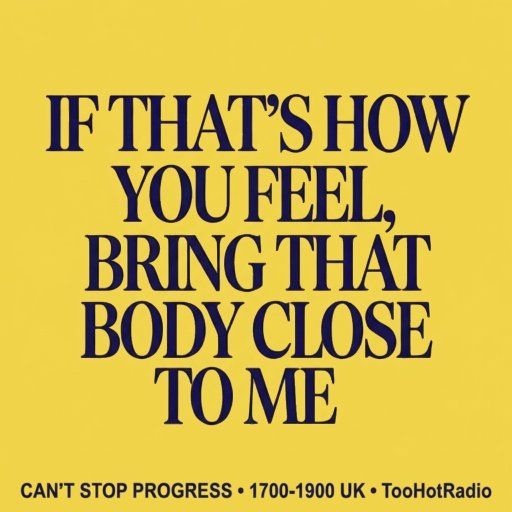 CAN'T STOP PROGRESS • 08.04.26