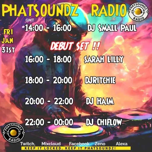 Phatsoundz radio, Friday techno, 31/01/25