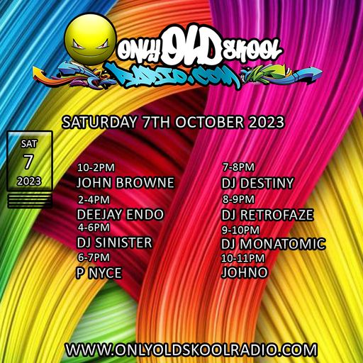Dj-Sinister - Live on Only Old Skool Radio - 07-10-2023