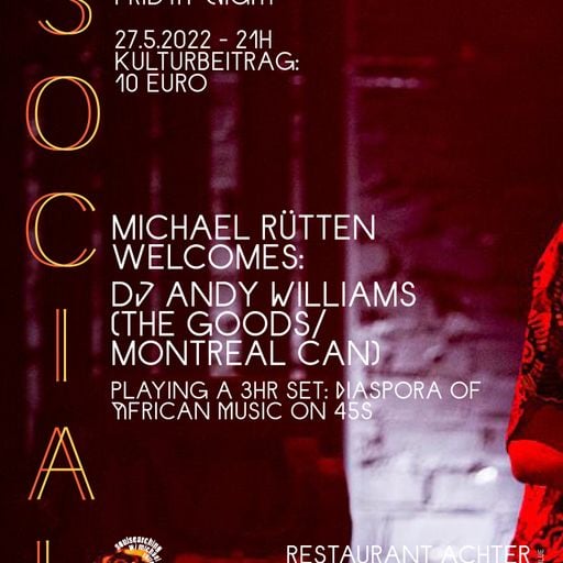 Andy Williams (The Goods/Montreal) 45 only set @ social 27/5/22