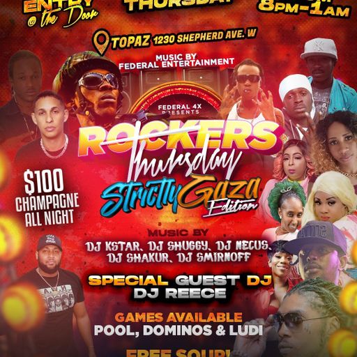 Dancehall Mix, Rockers Thursday Gaza Edition Ft Vybz Kartel, Jah Vinci, Chronic Law, Blak Ryno