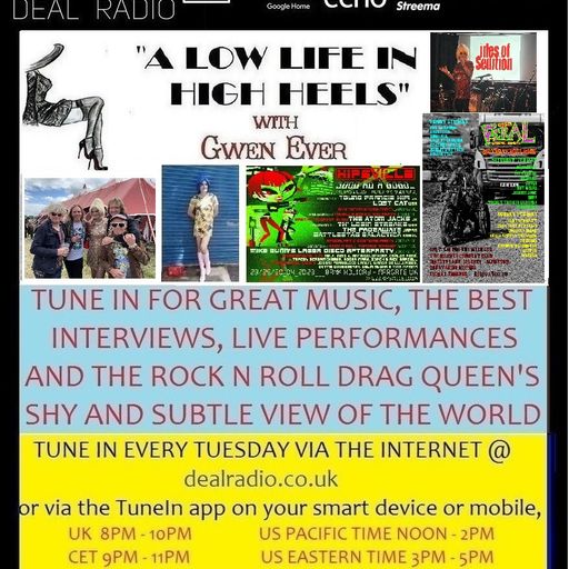 A LOW LIFE IN HIGH HEELS WITH GWEN EVER RADIO SHOW 11TH APRIL 2023 EDITION