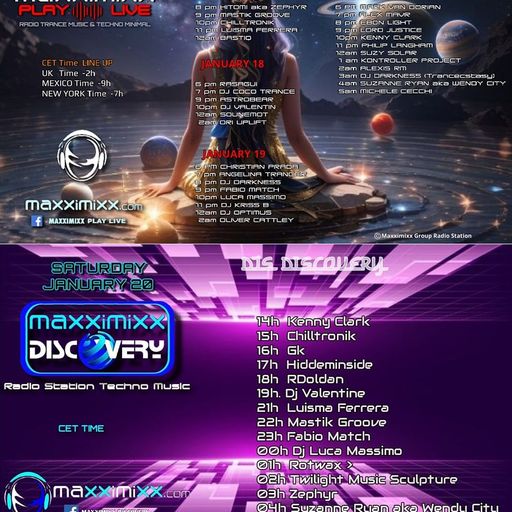 MaxxiMixx Play Live Jan. 17th, Discovery 20th, '24