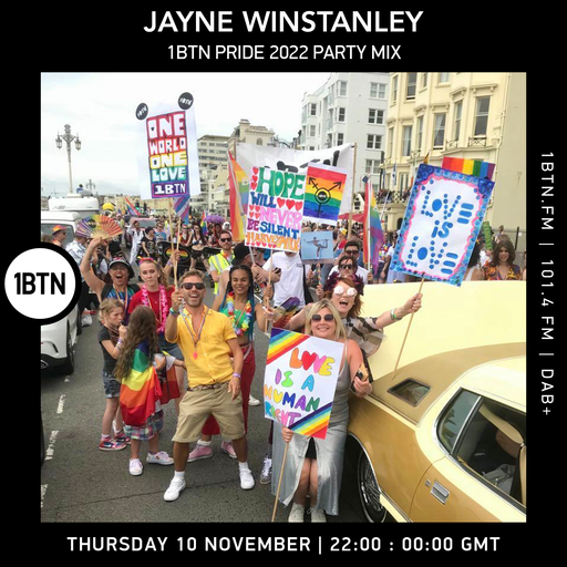 1BTN Pride Party Mix with Jayne Winstanley - 10.11.2022