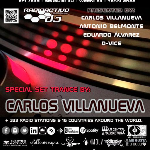 RADIOACTIVO DJ 23-2022 BY CARLOS VILLANUEVA, ANTONIO BELMONTE, EDUARDO ÁLVAREZ & D-VICE MALLORCA