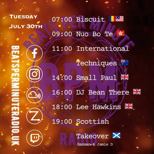 Biscuit-Tuesday Drum and Bass Crunch-Live on Beats Per Minute Radio 30.7.2024