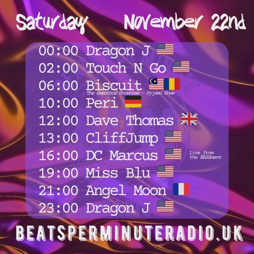 Biscuit-Saturday Pajama Show-Live on Beats Per Minute Radio 22.11.2025