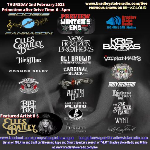 Boogie Fanwagon 2nd February 2023. Winter's End Festival Preview