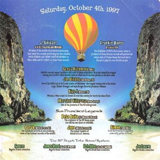 Frankie Bones at Fantasy Island (San Francisco - USA) - 5 October 1997