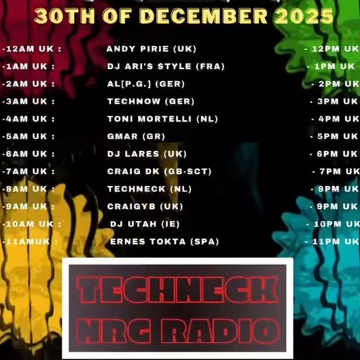 GMar on TECHNO TUESDAY #19 TECHNECK NRG RADIO 30.12.2025