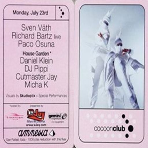 Paco Osuna at "Cocoon Club" @ Amnesia (San Rafael - Ibiza) - 23 July 2001